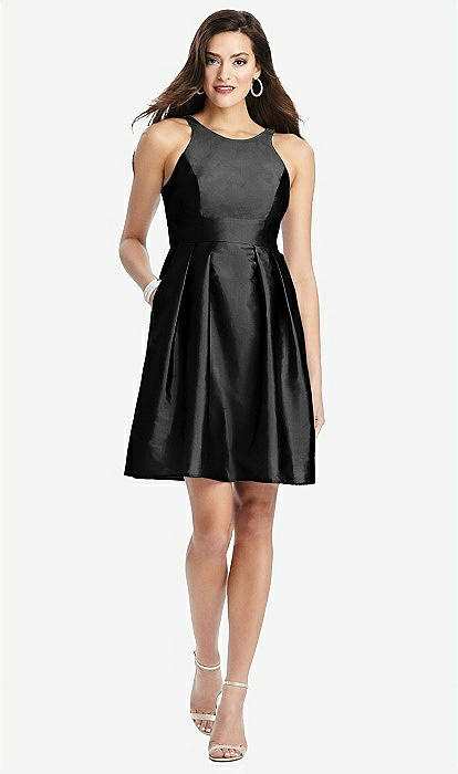 Black cocktail clearance dress with pockets