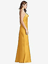 Side View Thumbnail - NYC Yellow Cowl-Neck Convertible Maxi Slip Dress - Reese