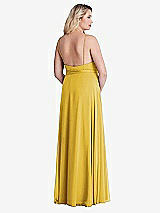 Alt View 2 Thumbnail - Marigold Chiffon Maxi Wrap Dress with Sash - Cora