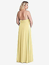 Alt View 2 Thumbnail - Pale Yellow Chiffon Maxi Wrap Dress with Sash - Cora