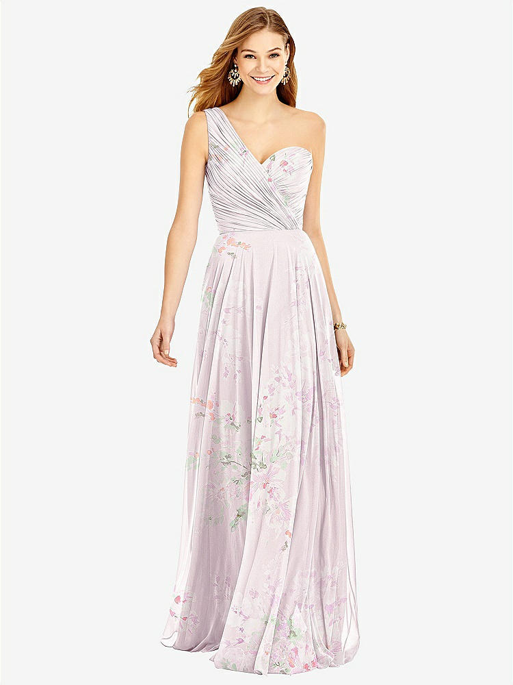 Dessy collection surplice ruched chiffon clearance gown