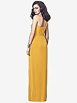 Alt View 2 Thumbnail - NYC Yellow One-Shoulder Draped Maxi Dress with Front Slit - Aeryn