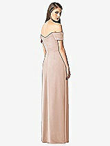 Rear View Thumbnail - Cameo Off-the-Shoulder Ruched Chiffon Maxi Dress - Alessia