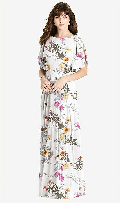 Split sleeve 2024 maxi dress