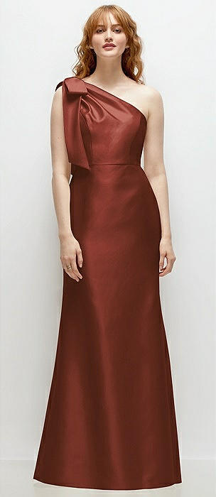 Bridesmaid dresses rust outlet color