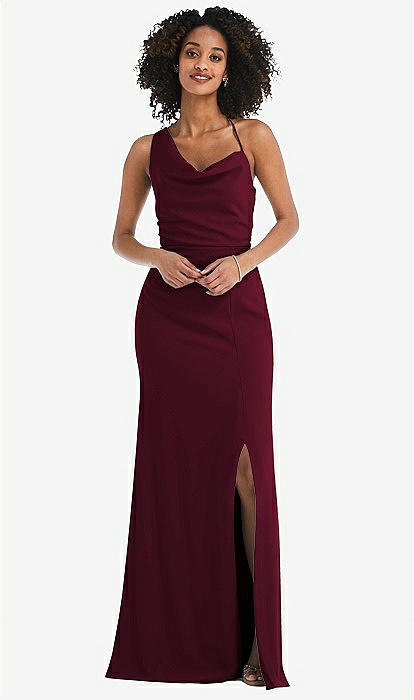 After six one shoulder cheap gown