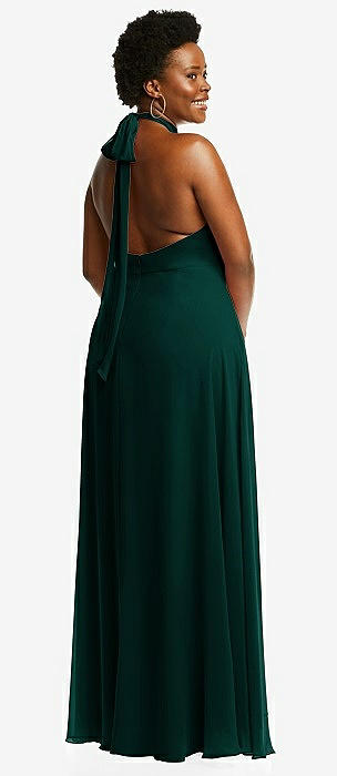 Forest green bridesmaid dresses hotsell plus size