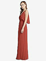 Alt View 2 Thumbnail - Amber Sunset Convertible Cold-Shoulder Draped Wrap Maxi Dress