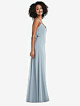 Side View Thumbnail - Mist Tie-Back Cutout Maxi Dress with Front Slit