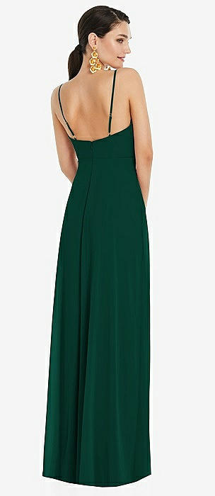 Triangle Cutout Bodice Maxi Dress with Adjustable Straps