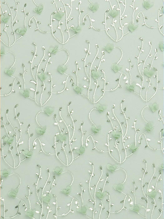 Trellis 3D Sequin Embroidery Fabric by the Yard