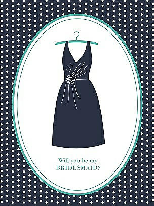 Will You Be My Bridesmaid Card - Dress