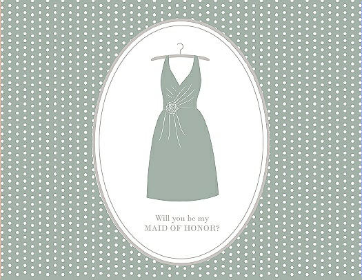 Will You Be My Maid of Honor Card - Dress