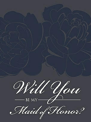 Will You Be My Bridesmaid Card - Flowers