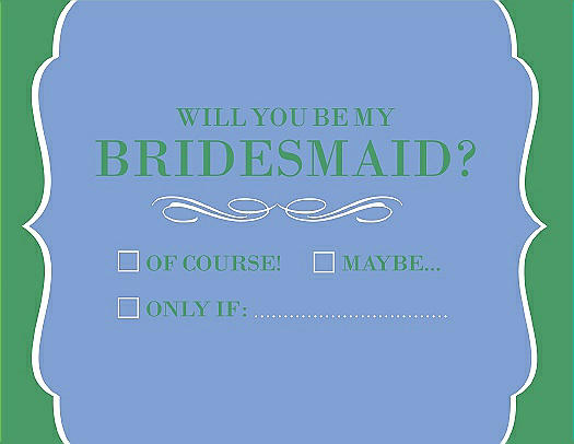 Will You Be My Bridesmaid Card - Checkbox