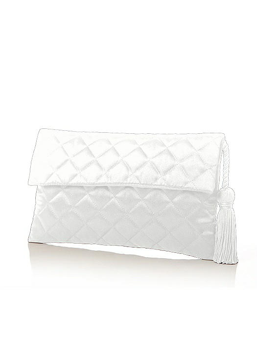 Quilted Envelope Clutch with Tassel Detail On Sale
