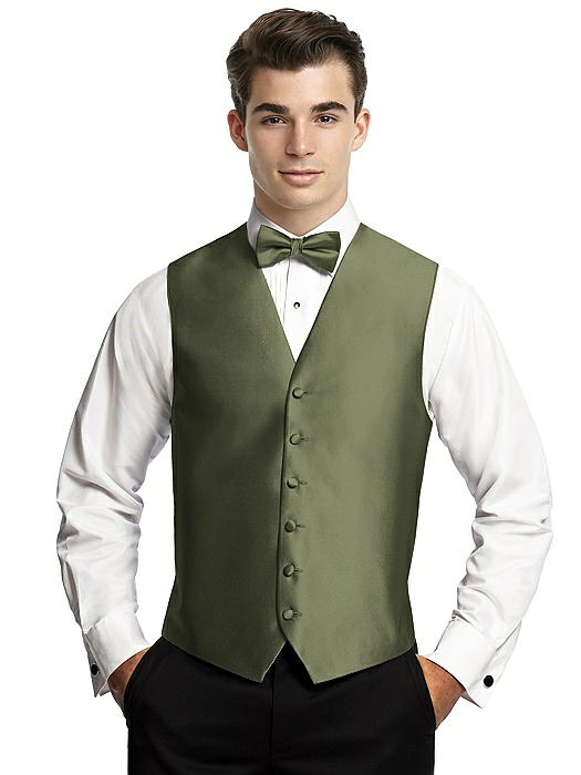 Yarn-Dyed 6 Button Tuxedo Vest by After Six On Sale