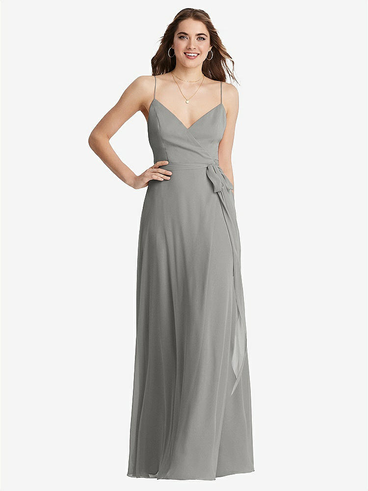 Canyon Rose Tulle Criss-cross Pleated Bodice Bridesmaid Gown - VQ