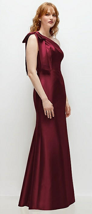 Deep wine outlet bridesmaid dresses