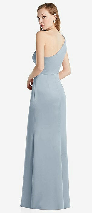 Adjustable Strap Wrap Bodice Maxi Dress with Front Slit by Lovely  Bridesmaids LB036 available in 71 colours