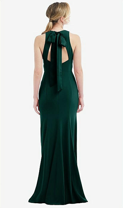 Emerald Green Halter Neck Maxi Dress
