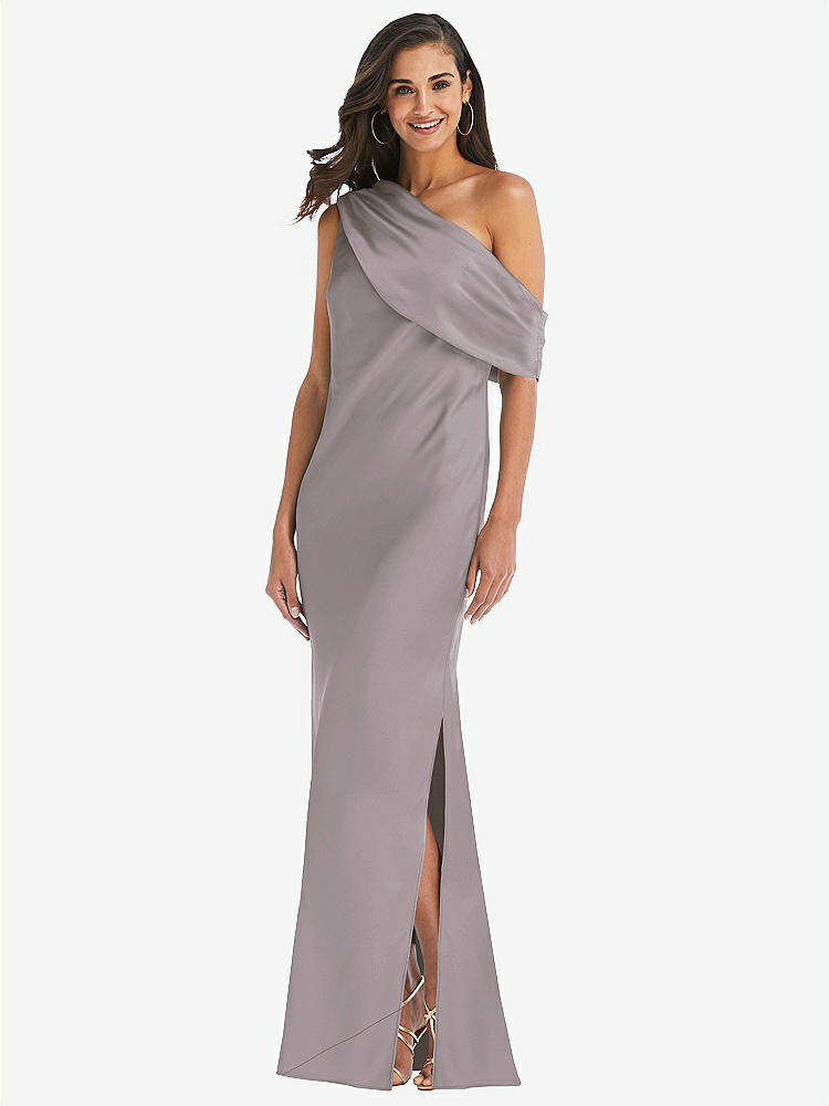 Gray Silk Dress, Full Length Slip