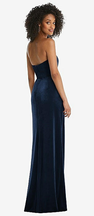 Navy 2024 strapless gown