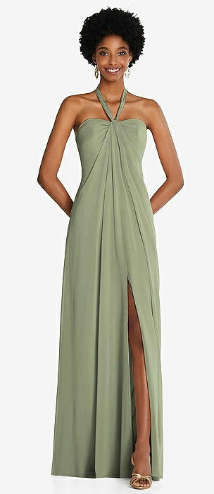 Unscripted women's fashion all in one Sage green one shoulder
