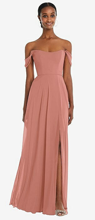 Desert Rose Lux Chiffon Bridesmaid Dresses