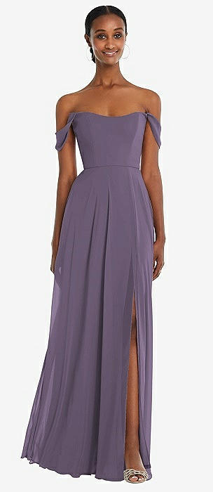 YOUTODRESS Long Chiffon Side Split Bridesmaid Prom Dresses 2021 for Women, Lavender,2 at Amazon Women's Clothing store