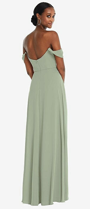 Sage bridesmaid hot sale dresses long