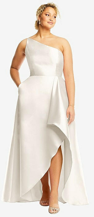 White One Shoulder Bridesmaid Dresses