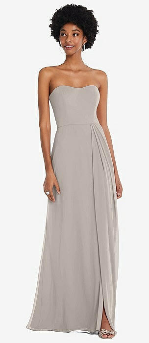 Taupe 2024 chiffon dress