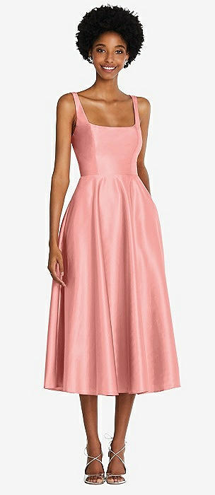 Apricot Bridesmaid Dress