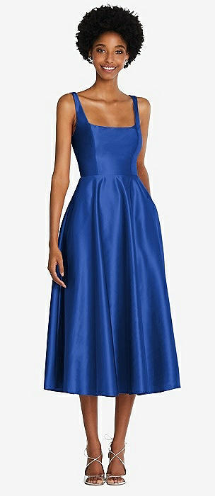 Eyelash Evie Sapphire Boning Dress