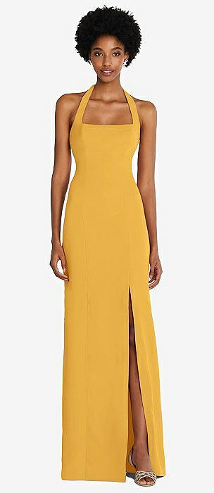 Yellow Halter Gown