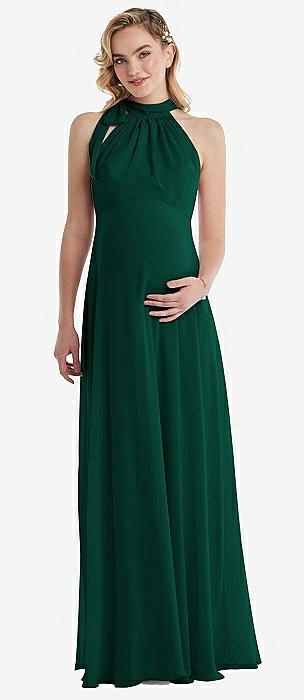 Kodiak Halter Maxi Dress Green