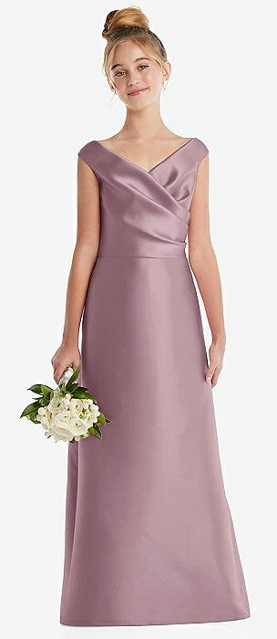 Mauve junior best sale bridesmaid dresses