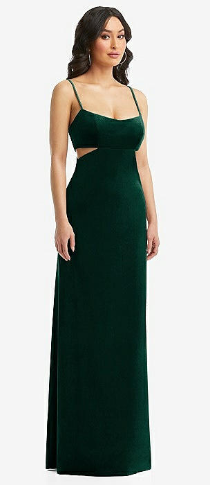 Emerald Green Velvet Dress/ Velvet Bridesmaid Dress/ Velvet Long Dress/  Velvet Long Sleeve Dress/ Winter Dress/ Gift for Her LAA158 