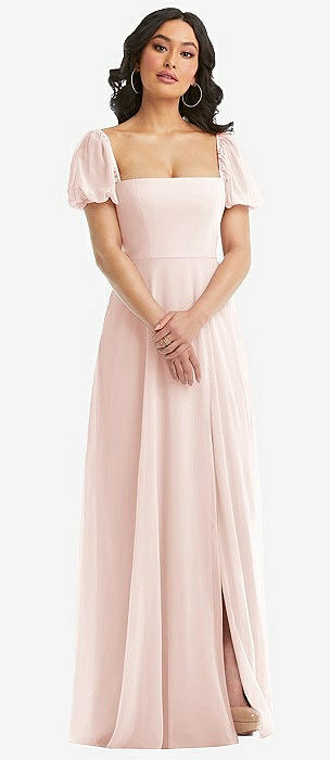 YCFBH Pink Bridesmaid Dress French Style Simple Solid Mid-Length A-Line  Wedding Party Dress Women Prom Party Gowns (Color : D, Size : 10) :  : Clothing, Shoes & Accessories