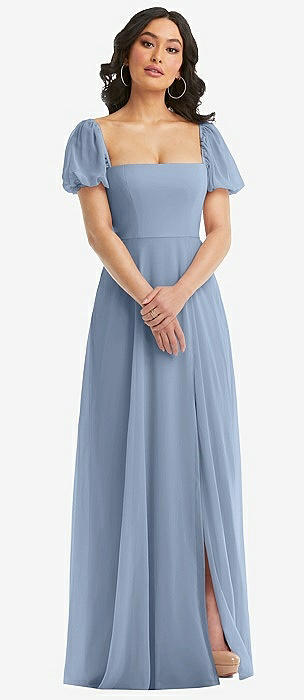 Cloudy blue bridesmaid hot sale dresses