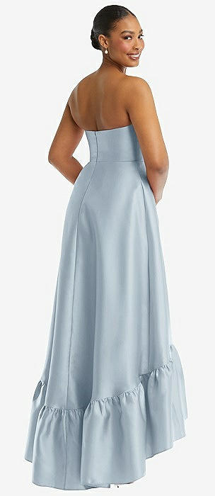 Cornflower blue chiffon sales gown