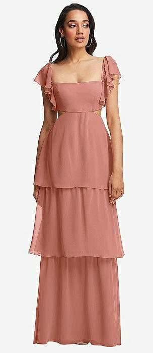 Desert Rose Lux Chiffon Bridesmaid Dresses