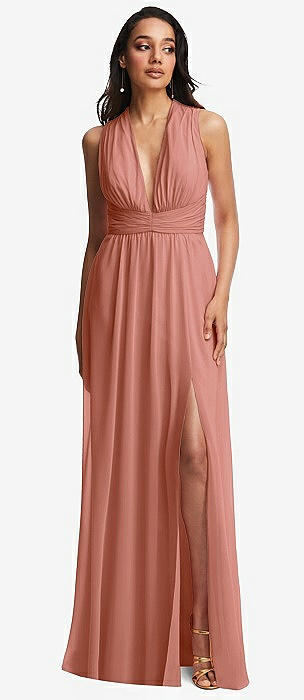 Dessy Desert Rose Bridesmaid Dresses