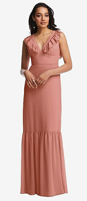 Dessy Desert Rose Bridesmaid Dresses