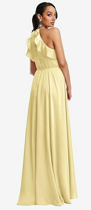 Thread Bridesmaid Pale Yellow Sleeveless Bridesmaid Dresses