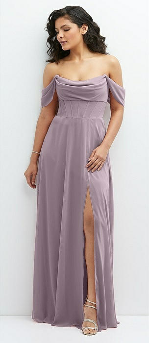 Strapless Purple Dresses