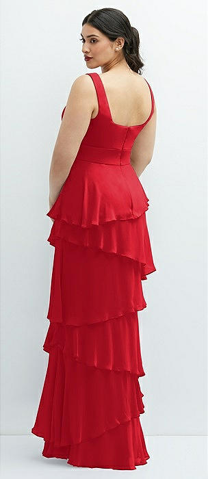 Halter Lace and Georgette Bridesmaid Dress