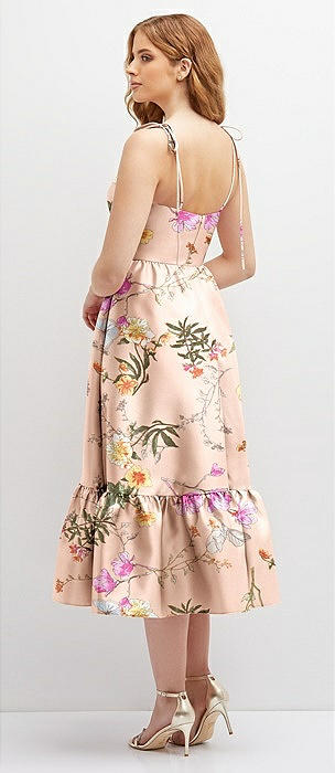 Butterfly Botanica Pink Sand Floral Bridesmaid Dresses