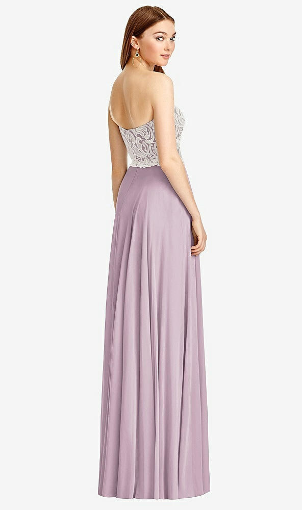 Back View - Suede Rose & Oyster Studio Design Bridesmaid Dress 4504